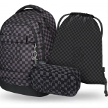 Schulset BAAGL Skate Max grau: Rucksack, Etui und Beutel