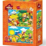 Puzzle Herbst und Frühling 24+35 Teile