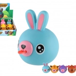 Quietschendes Gummitierchen mit Zunge 6 cm