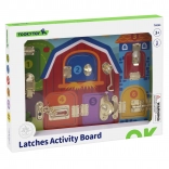 Holzbretter-Spieltafel mit Schlössern – Bauernhof – Tooky Toy