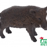 Wildschweinfigur aus der Kollektion handbemalter Tiere