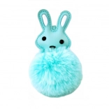 Hängedekoration Hase mit Bommel (12 × 8 cm)