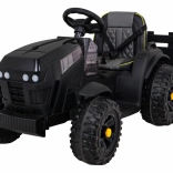 Elektrischer Kindertraktor Titanium Z mit Anhänger – schwarz