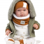 Llorens New Born realistische Puppe mit Geräuschen 44 cm