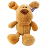 Plüschhund mit Saugnapf, braun 23 × 12 cm