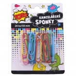 Bunte Büroklammern 50 mm