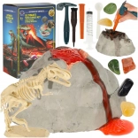 Lernset – Vulkan mit Dinosaurier und Lava-Experiment