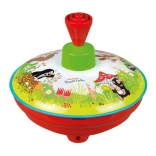 Drehender Brummkreisel Maulwurf mit Metall/Kunststoff Design