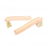 Überführungs-Gleise mit Pfeilern 2 Stk Bigjigs Rail