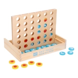 Holzspiel Vier in einer Reihe Tag und Nacht