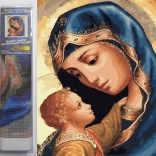 Diamantmalerei Mutter Gottes 30x40 cm