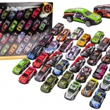 Set aus Metallautos mit Freilaufantrieb, bunte Kollektion mit 32 Stück