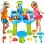 Woopie Tischwasserspielzeug 2in1 Sandkasten mit Stuhl XL Aquapark