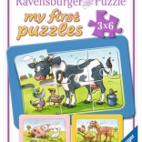 Puzzle 3x6 Tiere RAVENSBURGER