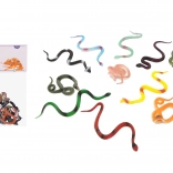 Set aus Schlangenfiguren 10 cm, 12 Stk.