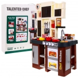 Interaktive Kinderküche mit fließendem Wasser und Lichteffekten, 58 Teile