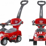 Rutschauto mit Schiebestange Coupe rot