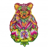 Buntes Holzpuzzle – Bär