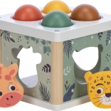 Holzsteckbox Tiere und Bälle
