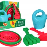 Megaset aus Sandspielzeug mit faltbarem Eimer