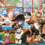Puzzle TREFL Katzenfamilie 500 Teile