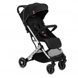 Sportkinderwagen MoMi ESTELLE LIGHT schwarz mit silbernem Rahmen
