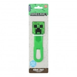 Minecraft Creeper Buchlampe und Lesezeichen