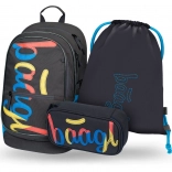 Set 3 St. Baagl: Rucksack, Federmäppchen und Beutel Logo Mix