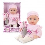 Puppe NATALIA Baby 33 cm mit Spielzeug