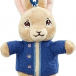 Plüsch-Schlüsselanhänger Hase PETER in blauer Jacke 13 cm
