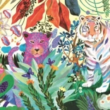 Regenbogen-Tiger Panorama-Puzzle 1000 Teile