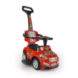 Glückliches rotes Fahrzeug