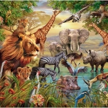 Norimpex Diamantmalerei Safari am Fluss