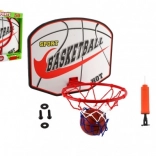 Wand-Basketballkorb mit Ball und Pumpe