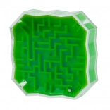 Logikspiel Labyrinth mit Kugel Grün