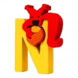 Fauna Alphabet Buchstabe N Eichhörnchen