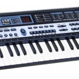 Kinder-Keyboard mit 61 Tasten, Lernfunktionen, Mikrofon und USB-Aufnahme