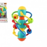 Spiralförmiges Rassel- und Beißspielzeug mit Kugeln für Babys