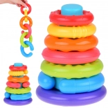 Sensorische Stapelpyramide für Kinder