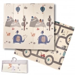 Faltbare beidseitige Schaum-Lernmatte Straße/Wald