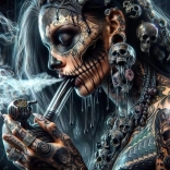 Diamantmalerei Zombie 30 × 40 cm