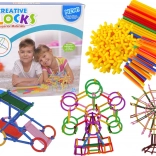 Bausatz aus Stäben und Strohhalmen