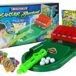 Tischfußball-Spiel mit Ballabschussvorrichtung und Punktekarten