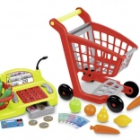 Einkaufswagen mit Zubehör und Kasse für Kinder