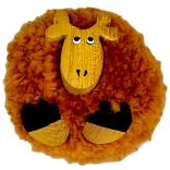 Holzmagnet mit Pompon Giraffe – handgefertigte Dekoration