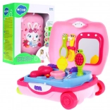 Interaktive rosa 2-in-1-Toilette im Koffer für Kinder 2+ mit Lichtern, Melodien und Zubehör