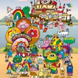 Puzzle HEYE Ausflug Jon Burgerman 500 Teile