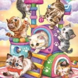 Puzzle Spielende Kätzchen von Ravensburger, 35 Teile