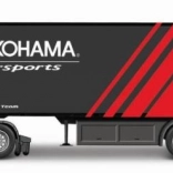 Lkw mit Anhänger Bburago 1:43 MB Actros Gigaspace Firestone