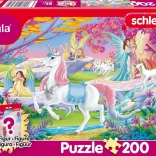 Puzzle bayala: magische Elfen 200 Teile mit Schleich-Figur